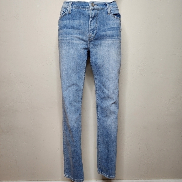 FRAME Denim Le Garcon Classic Cropped Boyfriend Jeans Size 31 - Picture 1 of 13